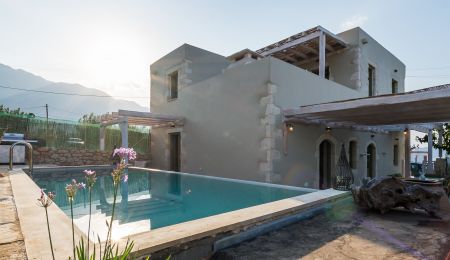 villa and pool